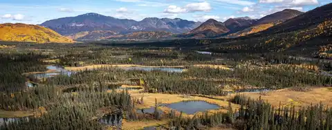 Ahtna Region Copper River Basin Landscape in East-Central Alaska